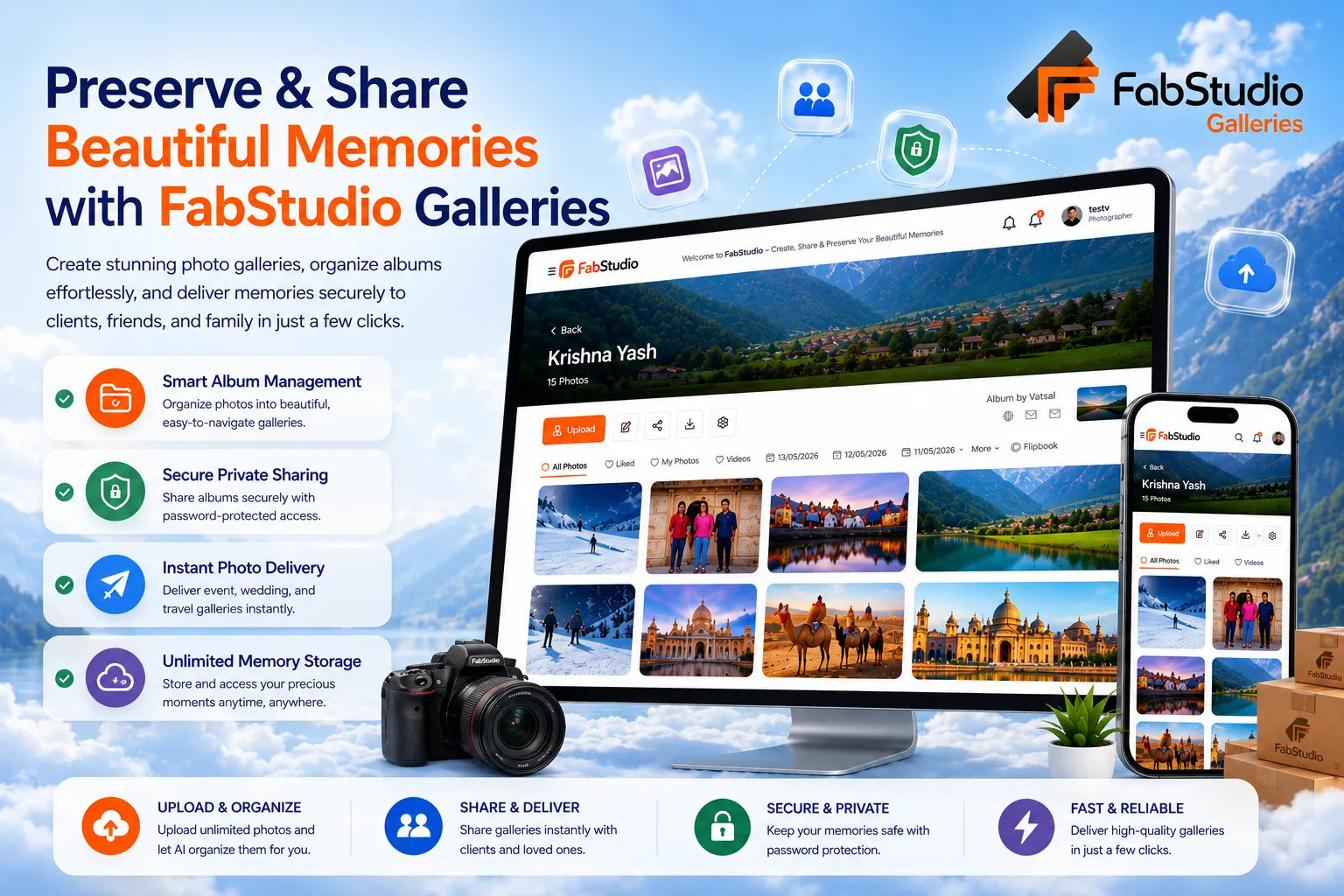 Fablead Studio event gallery management
