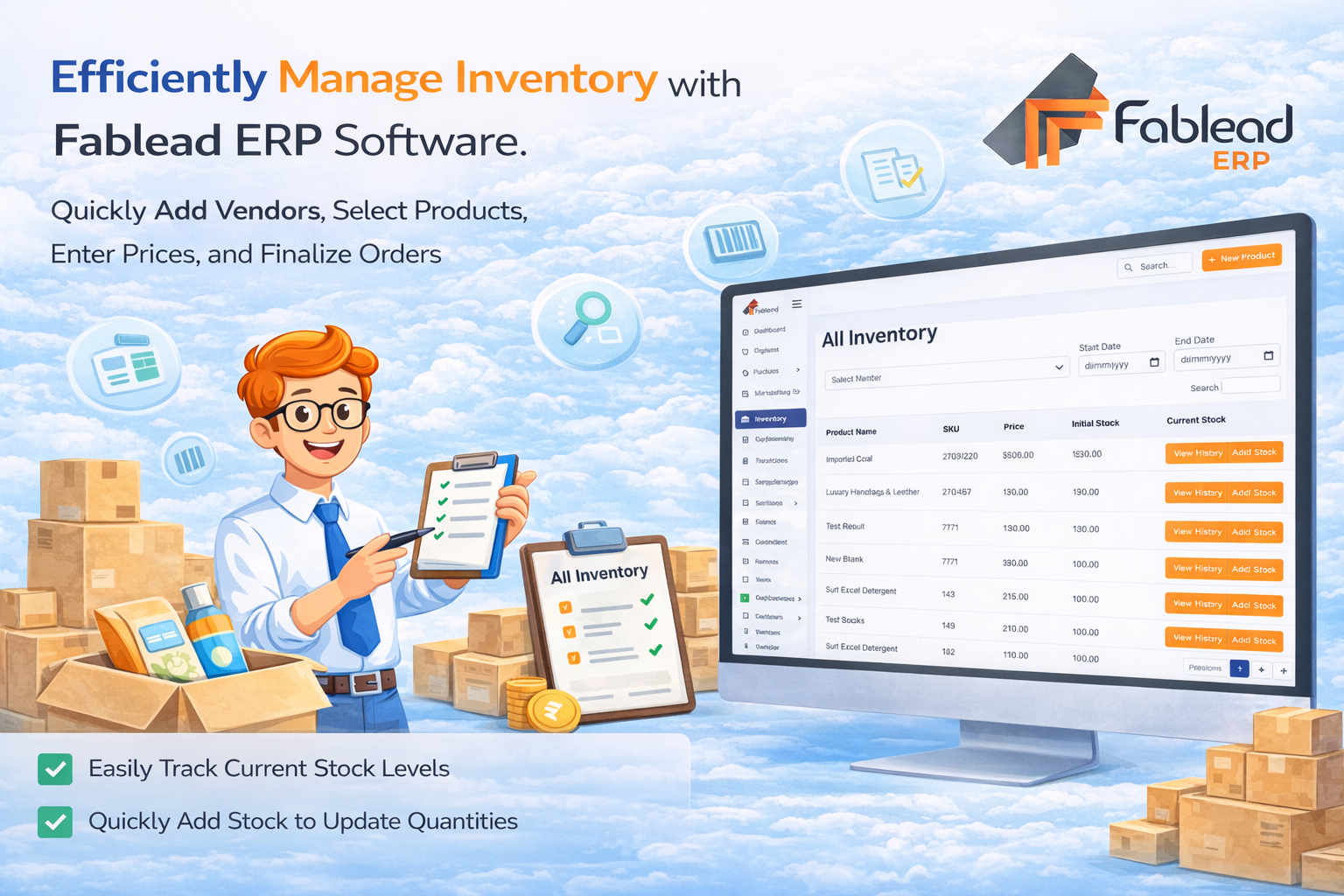 Fablead Technolabs inventory product list management