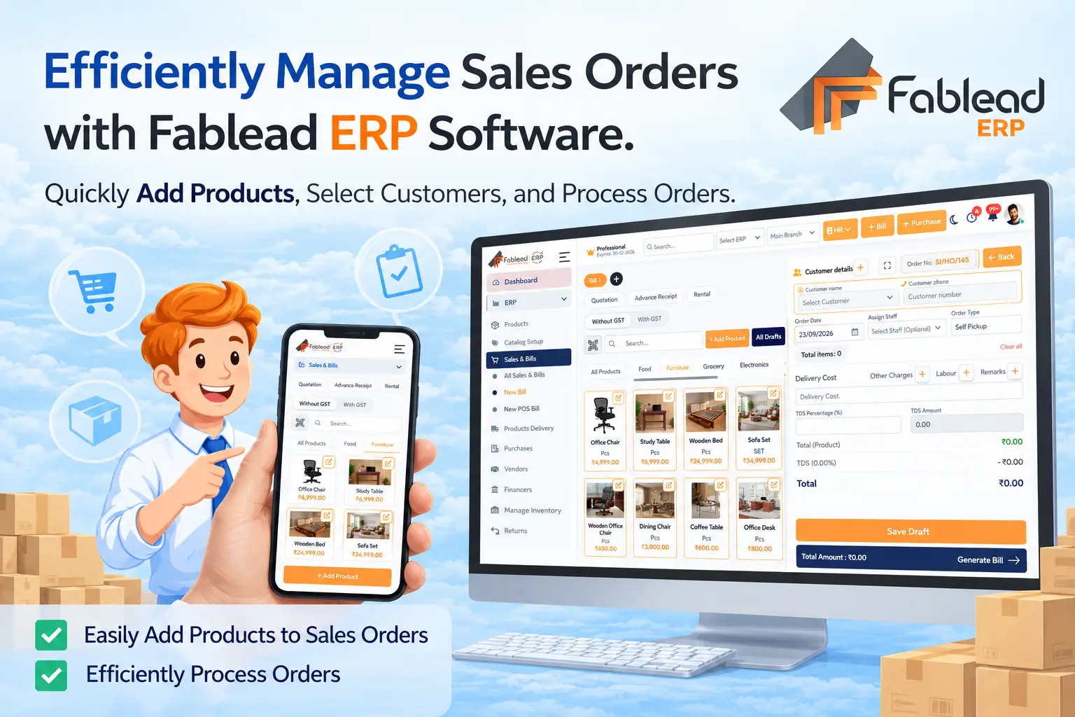 Fablead Technolabs sales management and tracking